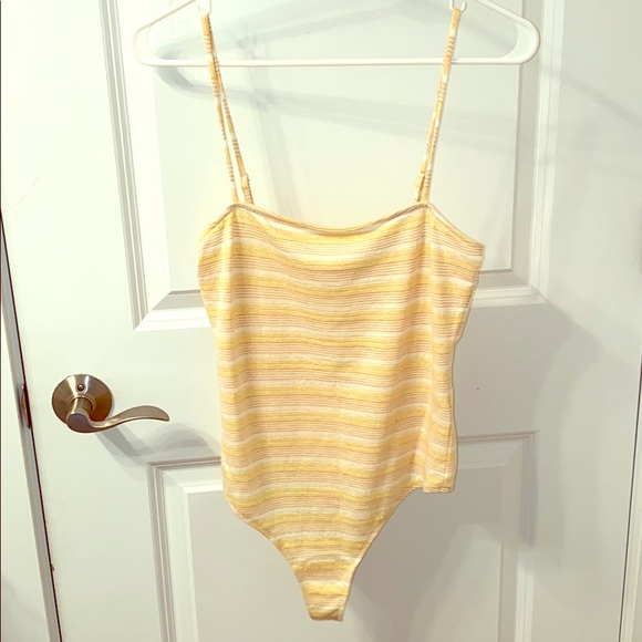 Privacy please yellow bodysuit - Picture 1 of 2